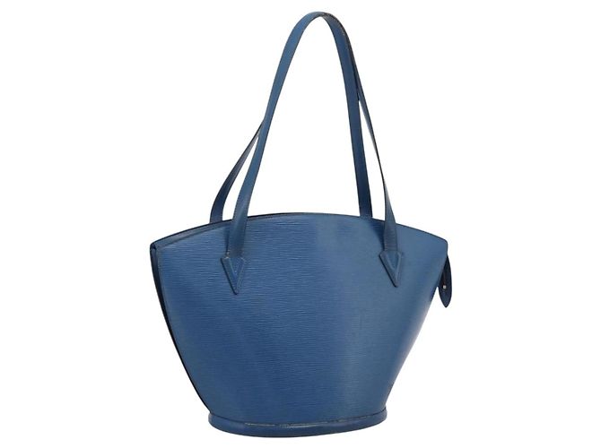 Saco de Compras LOUIS VUITTON Epi Saint Jacques Blue M52275 LV Auth ep15960 Azul