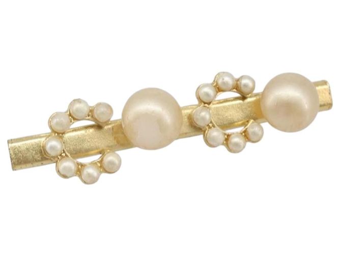 Spilla CHANEL metallo Gold Tone CC Auth bs37449