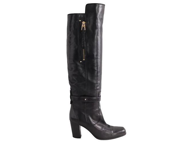 Botas de cuero negras Barbara Bui Negro