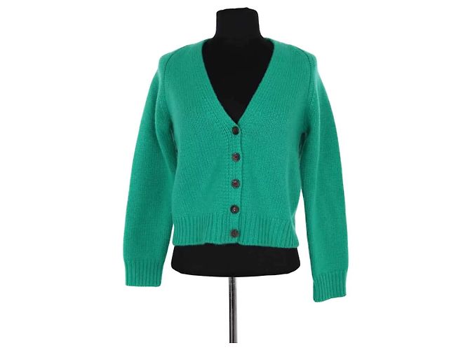 Eric Bompard Cardigan aus Kaschmir Grün S