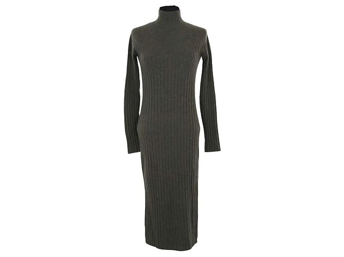 Autre Marque Kujten Kaschmir Kleid Khaki