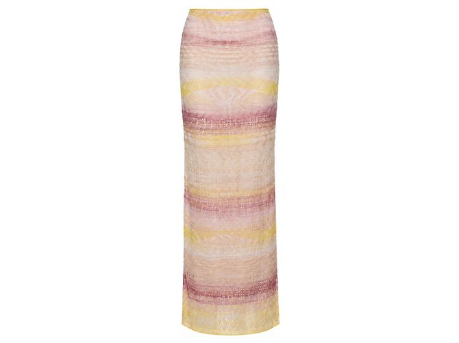 Missoni, Saia maxi de malha multi pastel Multicor