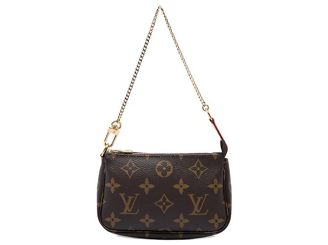 Sac à main Louis Vuitton Monogram Mini Pochette Accessoires Marron
