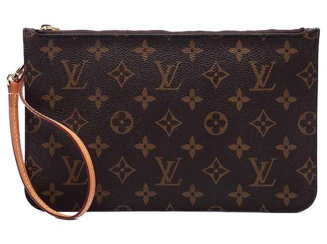 Pochette Louis Vuitton Monogram Neverfull MM Marron