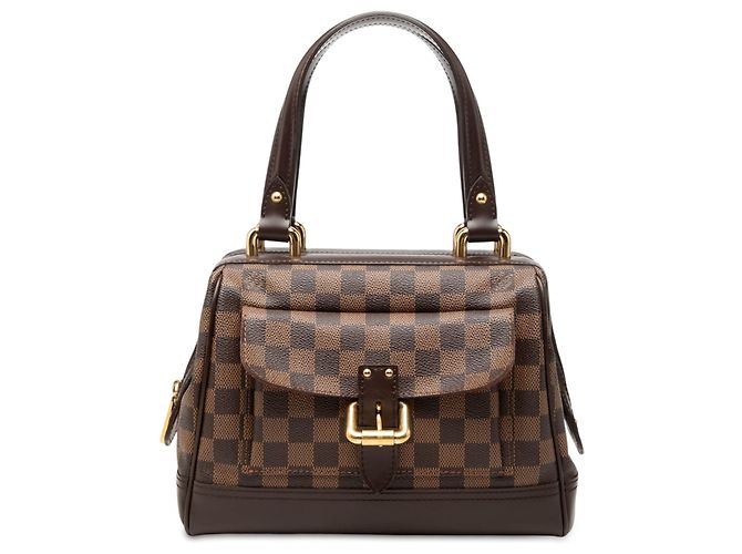Sac à main Louis Vuitton Damier Ebene Knightsbridge marron