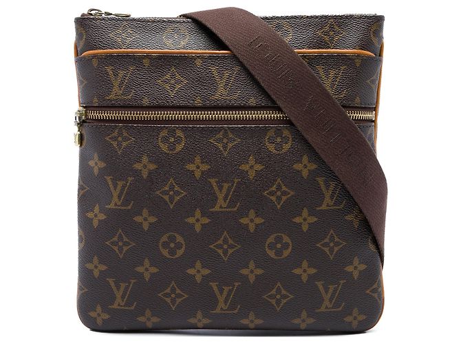 Borsa a tracolla Louis Vuitton Monogram Pochette Valmy Marrone