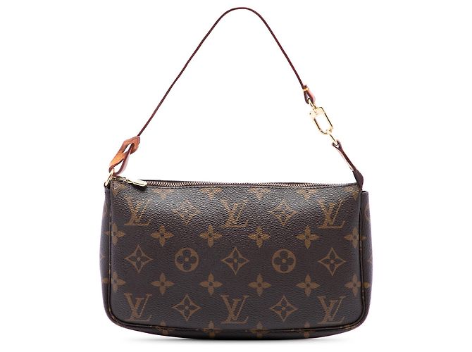 Borsa a tracolla Louis Vuitton Monogram Pochette Accessoires Marrone