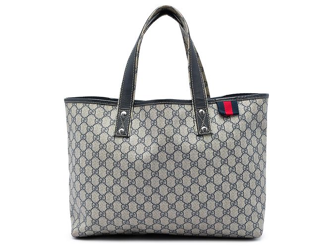Tote Gucci Medium GG Supreme Web Loop Bege