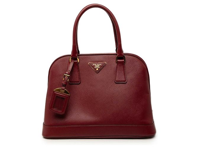Sac à main Prada Medium Saffiano Lux Open Promenade Rouge