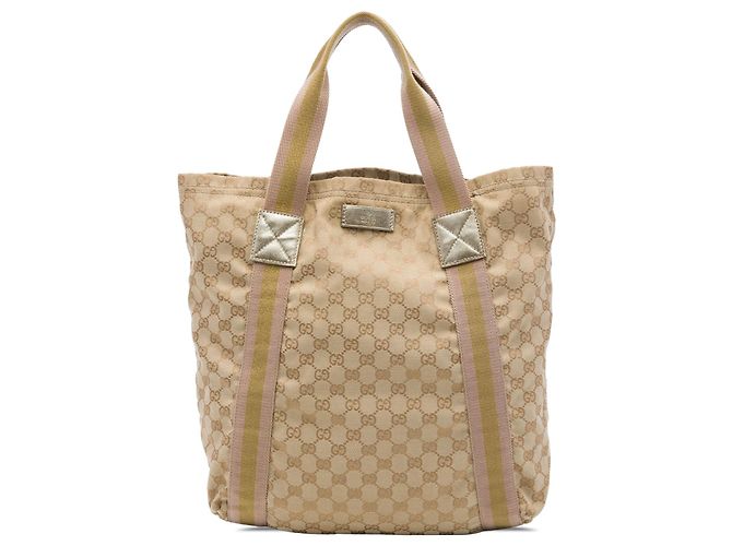 Tote Gucci GG Canvas Web Beige