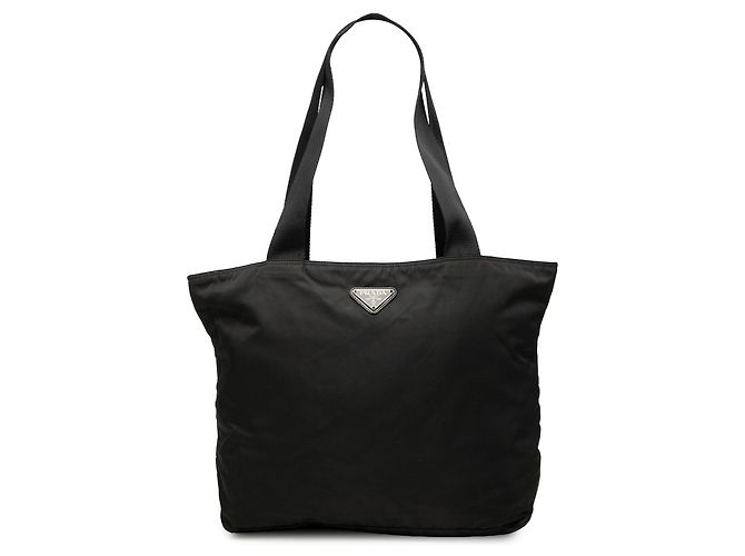 mala Tote Prada Tessuto preta Preto