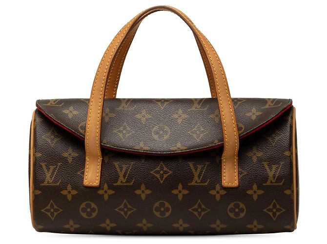 Bolsa de mão Louis Vuitton Monogram Sonatine Castanha Marrom