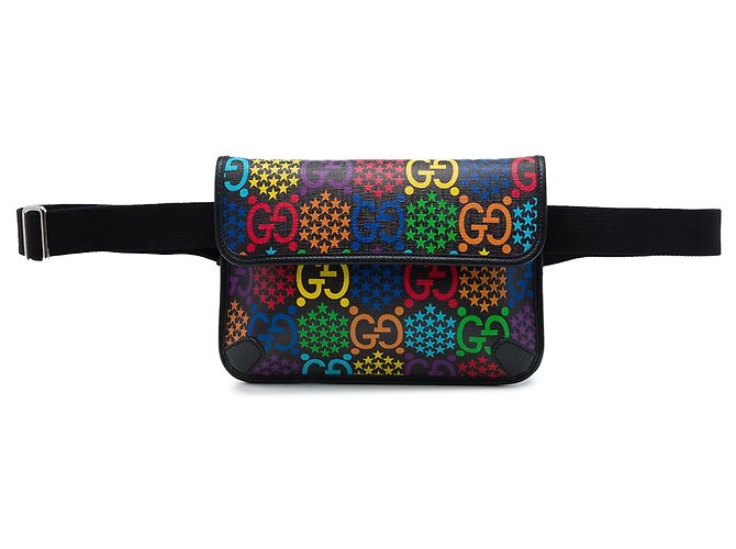 Bolso cinturón Gucci GG Supreme Psychedelic Negro