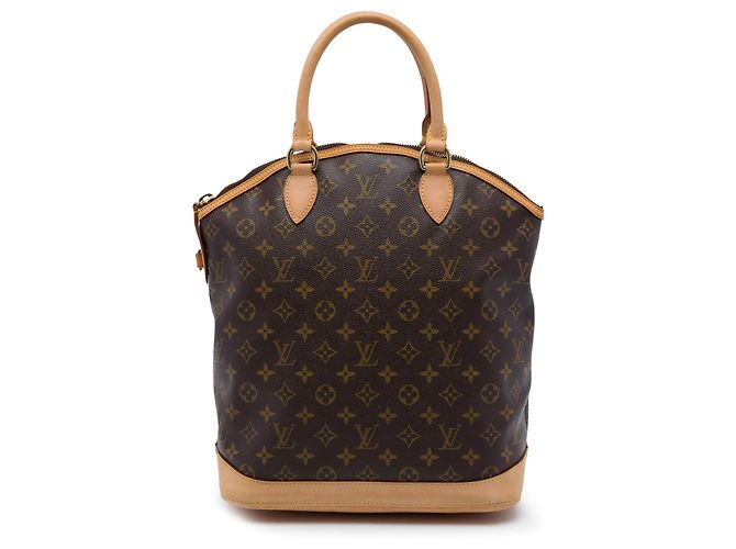 Bolsa de mão vertical Lockit Monogram Louis Vuitton castanha Marrom