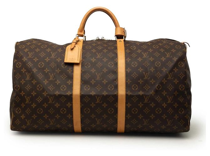 Mala de Viagem Louis Vuitton Monogram Keepall 60 Castanha Marrom