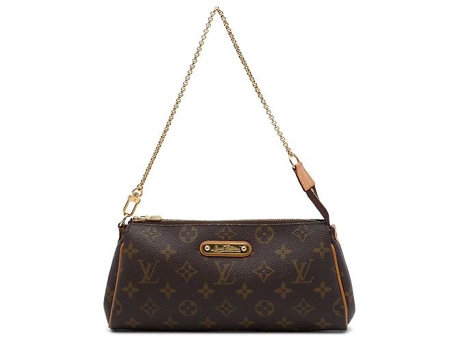 Borsa Satchel Louis Vuitton Monogram Eva Marrone