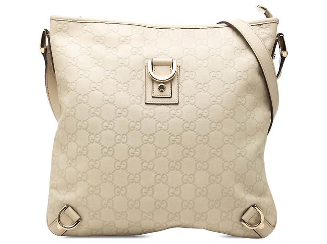 Borsa a tracolla Gucci Guccissima Abbey D Ring marrone