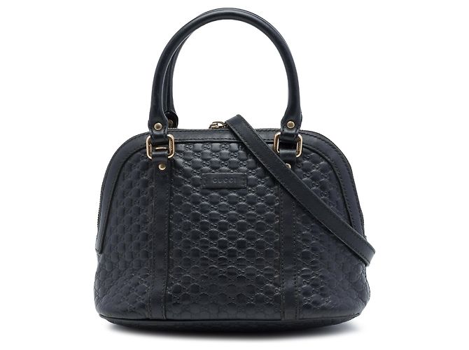 Borsa Dome Mini Microguccissima Gucci Nera Nero