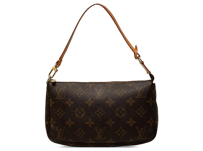 Borsa a tracolla Louis Vuitton Monogram Pochette Accessoires Marrone