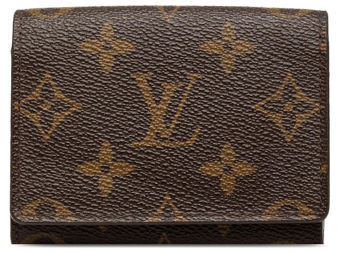 Tarjetero sobre Louis Vuitton Monogram marrón Castaño