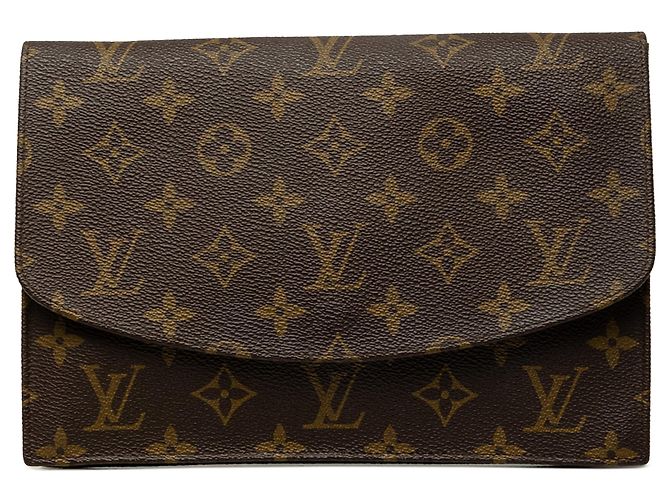 Borsa a pochette Louis Vuitton Monogram Pochette Rabat 23 marrone