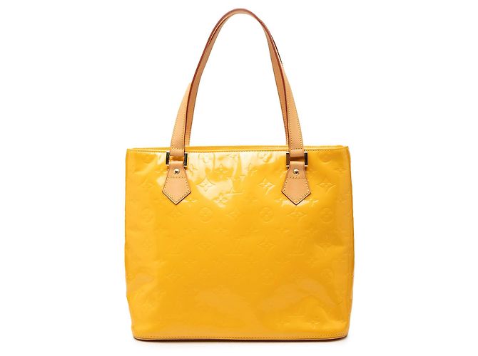 Borsa Tote Louis Vuitton Monogram Vernis Houston Gialla Giallo