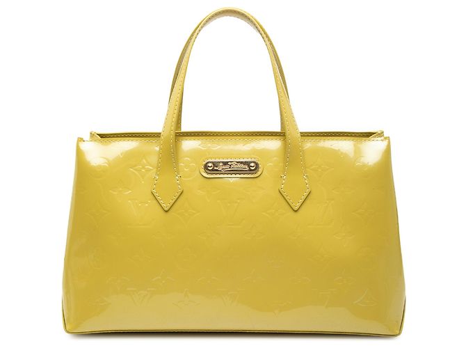 Borsa Louis Vuitton Monogram Vernis Wilshire PM Gialla Giallo