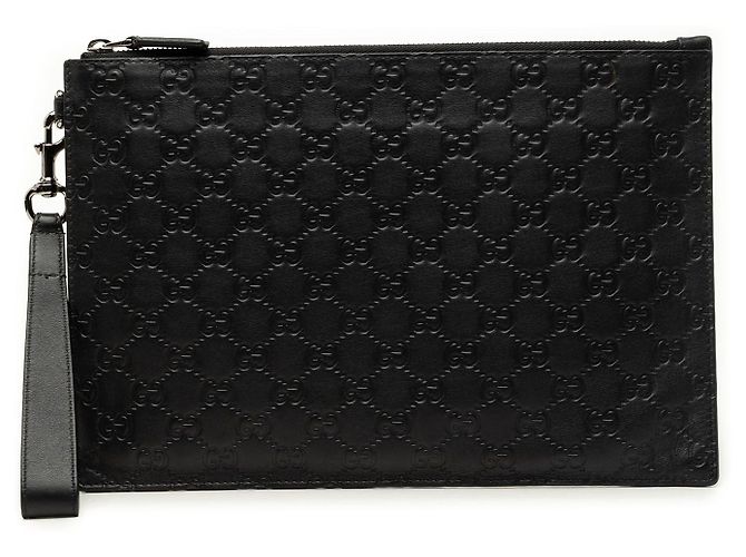 Gucci Guccissima Clutch Schwarz