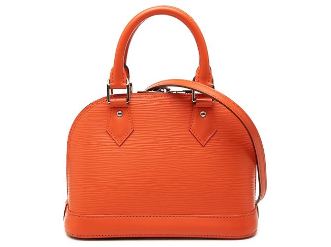 Bolsa Satchel Louis Vuitton Epi Alma BB Laranja
