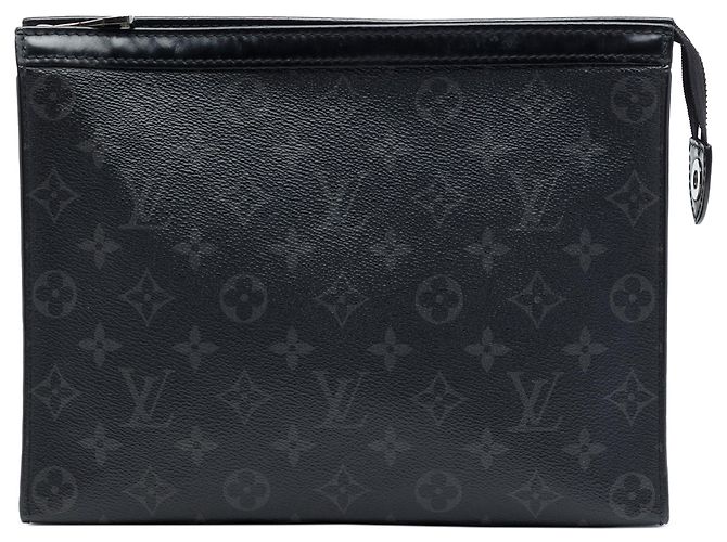 Borsa a pochette Louis Vuitton Monogram Eclipse Pochette Voyage MM nera Nero