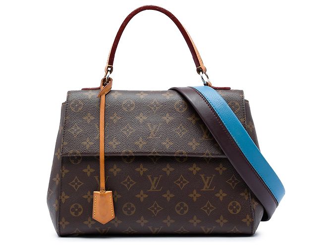 Bolsa Satchel Louis Vuitton Monogram Cluny MM Castanha Marrom