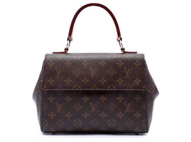 Borsa Satchel Louis Vuitton Monogram Cluny BB Marrone
