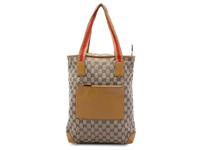 Tote Gucci GG Canvas Web bege
