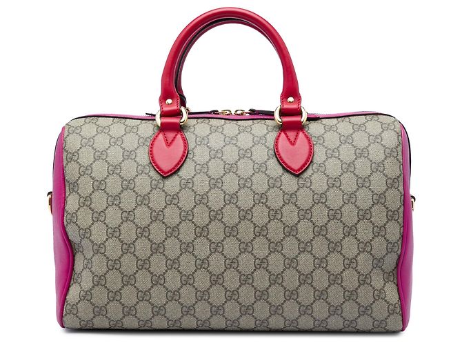 Bolsa Satchel Gucci Medium GG Supreme Bege