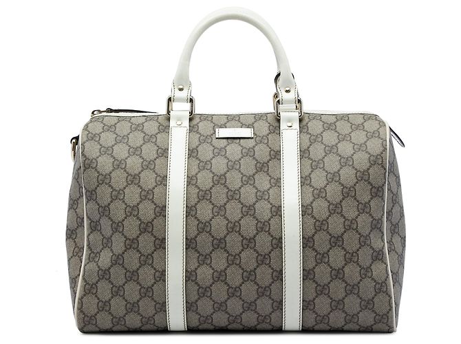 Bolso Boston Gucci Joy Medium GG Supreme Blanco