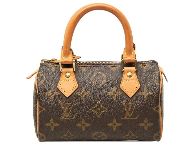 Louis Vuitton Monogram Mini Speedy HL Satchel Braun