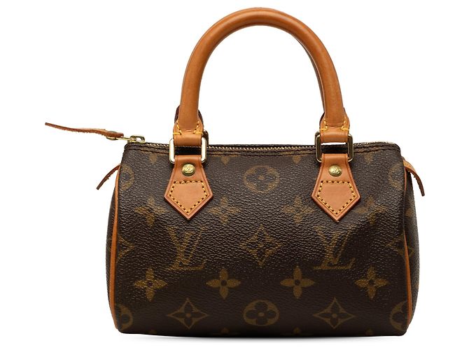 Bolsa Louis Vuitton Monogram Mini Speedy HL Castanha Marrom