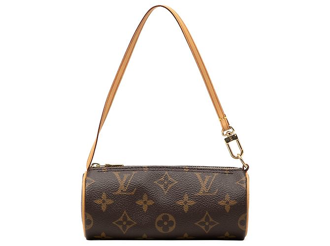 Louis Vuitton Monogram Papillon Pochette Handtasche Braun