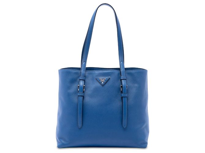 Bolso Tote Prada Saffiano Soft Azul