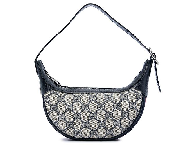 Borsa a tracolla Gucci Mini GG Supreme Web Ophidia Nera Nero
