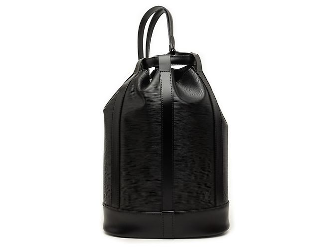 Black Louis Vuitton Epi Randonnee PM Backpack
