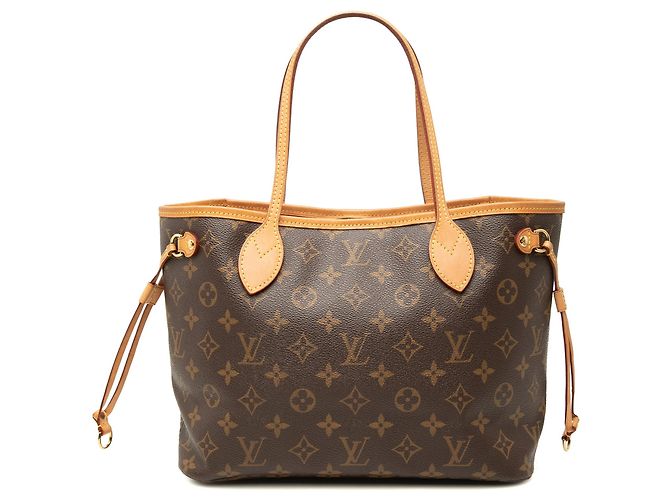 Sac à main Louis Vuitton Monogram Neverfull PM Marron