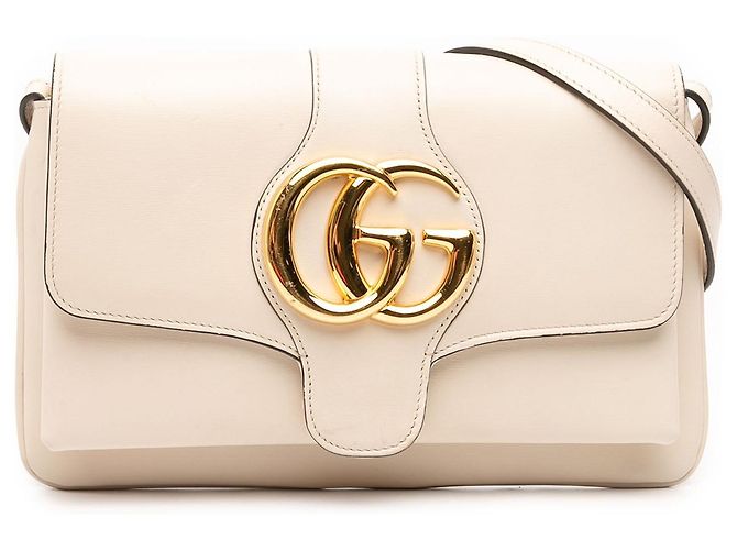 Borsa a tracolla Arli Small in pelle bianca Gucci Bianco