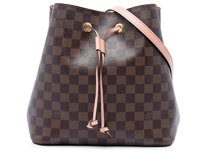 Borsa a secchiello Louis Vuitton Damier Ebene NeoNoe MM Marrone