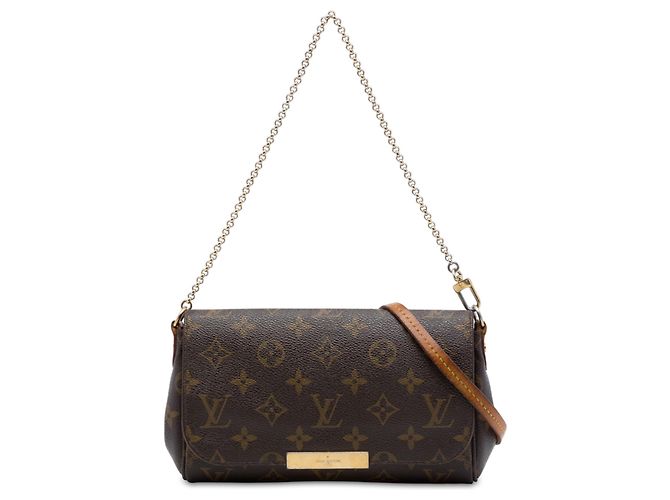 Brown Louis Vuitton Monogram Favorite PM Satchel