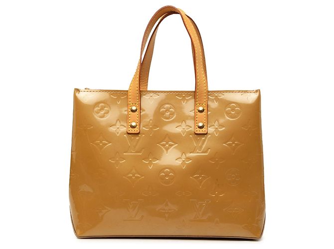 Bolsa Louis Vuitton Monogram Vernis Reade PM Bege