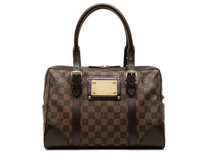 Bolsa de mão Louis Vuitton Damier Ebene Berkeley Marrom