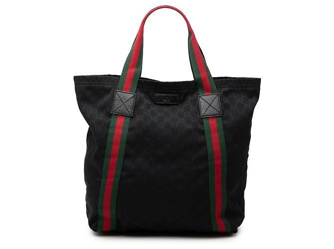 Tote Gucci GG Canvas Web Nera Nero
