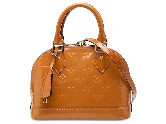 Bolsa Louis Vuitton Monogram Vernis Alma BB Castanha Marrom