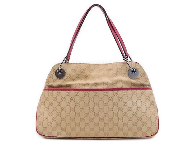 Bolsa de Ombro Gucci GG Canvas Eclipse vermelha Vermelho